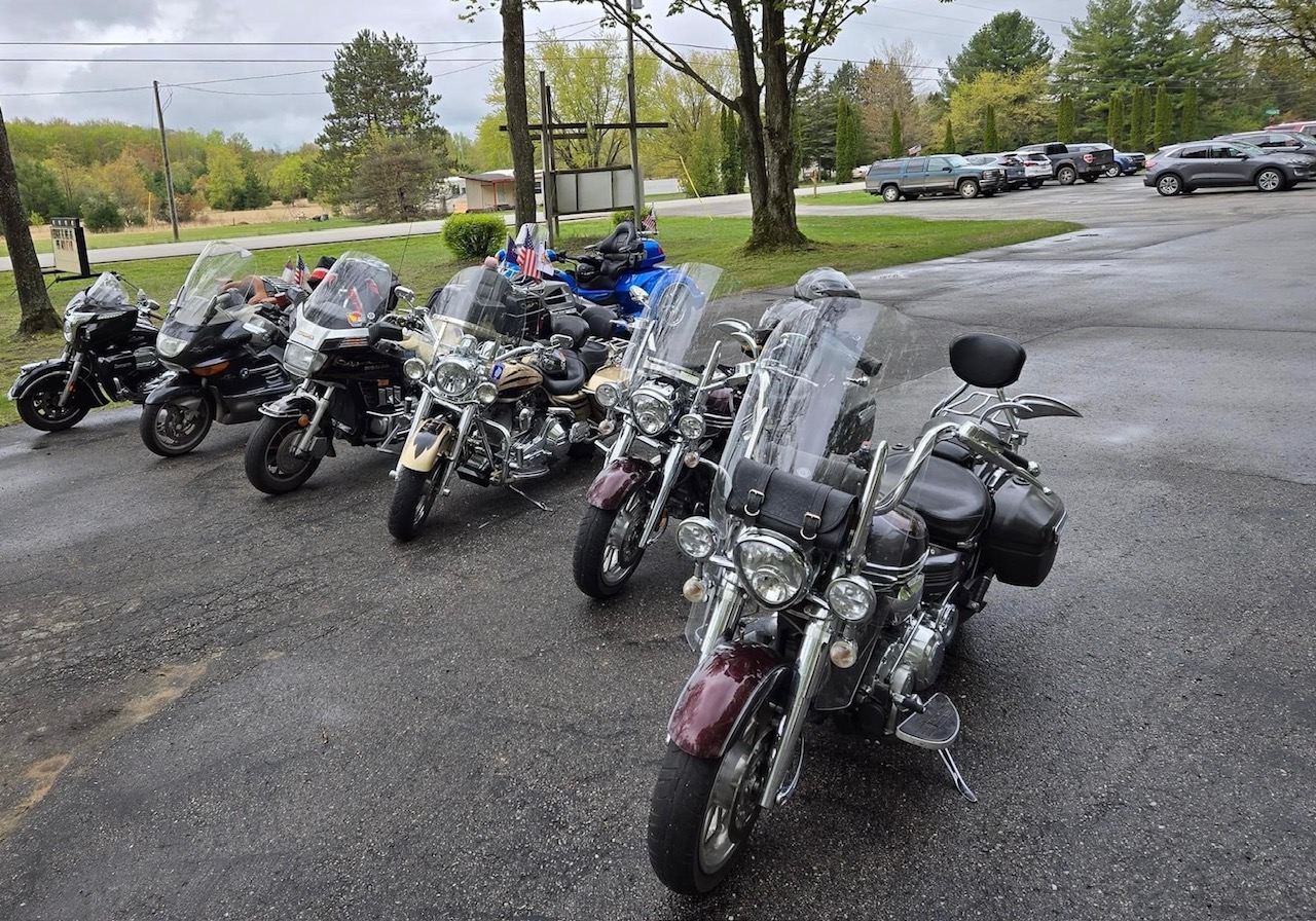 Our church fellowship at the bike blessing.